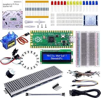 IDUINO Rpi Pi Pico Basic Starter Kit Compatible with Raspberry Pi Pico ...