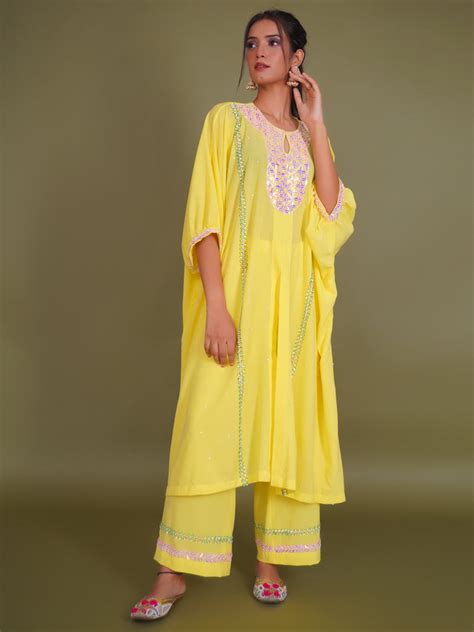 Yellow Kaftan Set – PTL