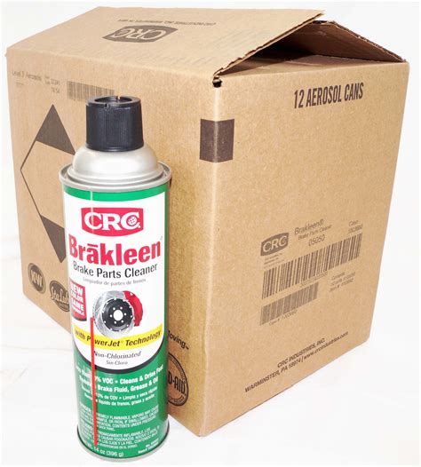 Case of 12 CRC Brakleen Brake Parts Cleaner w/ PowerJet Technology ...