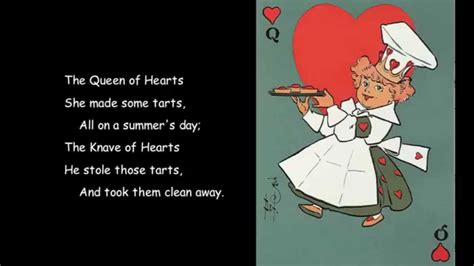 The Queen of Hearts a nursery rhyme - YouTube