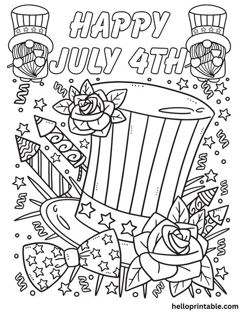 July 4th Coloring Pages - Download Free Printable