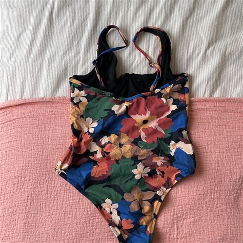 Rhythm one piece bathing suit Floral print No... - Depop