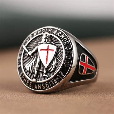 Buy HZMAN Knights Templar Put On The Whole Armor of God Ephesians 6:13 ...