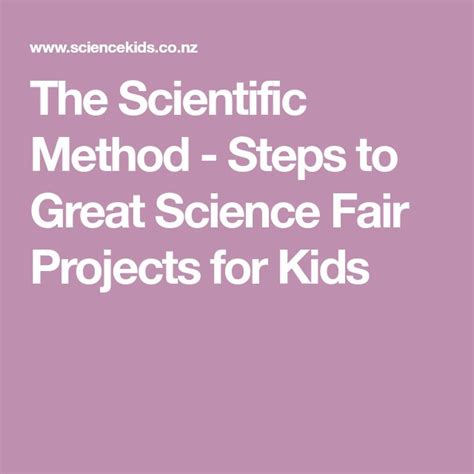 Scientific Method Science Fair Projects 的图像结果