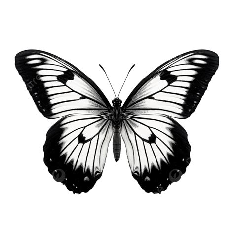Butterfly Black And White, Butterfly, Black And White, Silhouette PNG ...