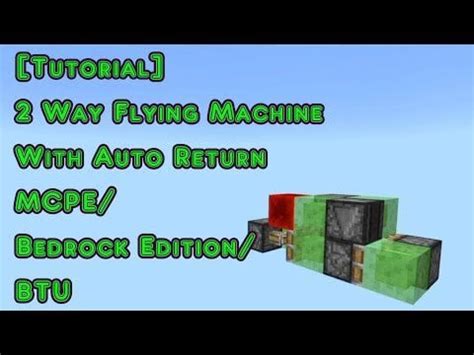 Image result for Flying Machine Bedrock Tutorial