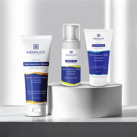 Mannlich Intimate Care Combo: Hair Removal Cream, Intimate Wash & Anti