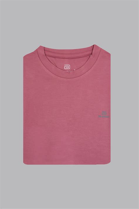 Sport Round Neck Midnight Blue and Soft Red Solid T-Shirts Combo