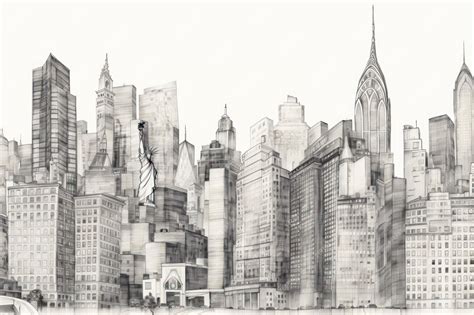 City Drawing Sketch