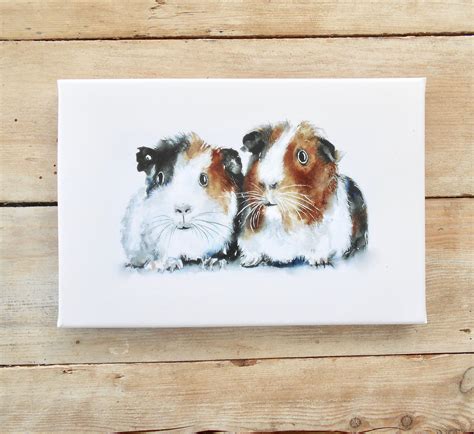 Wrendale Designs Guinea Pigs Illustrated Rectangular Tin Kitchen Gifts ...