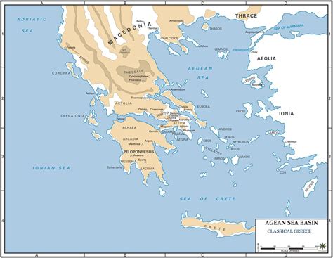 Ancient Greece Map - Atra