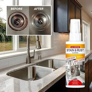 SYLVERA Stain & Rust Remover Spray for Metal, Iron & Steel Cleaning and ...