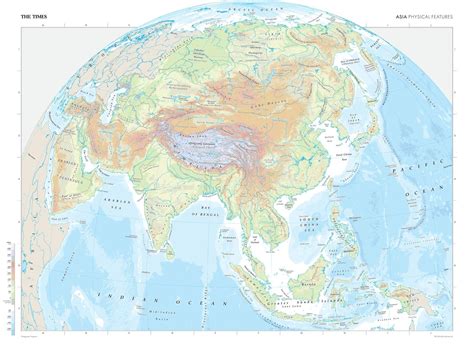 Asia Physical Map Deserts History East Asia Physical Geography Diagram