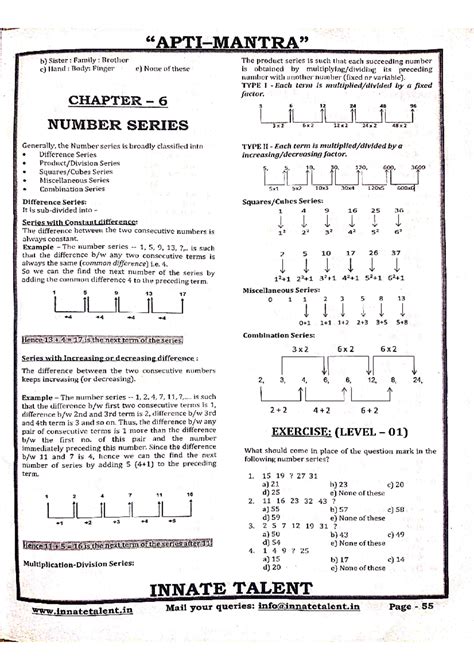 Number series - Okay - b) Sister : Family : Brother The product series ...