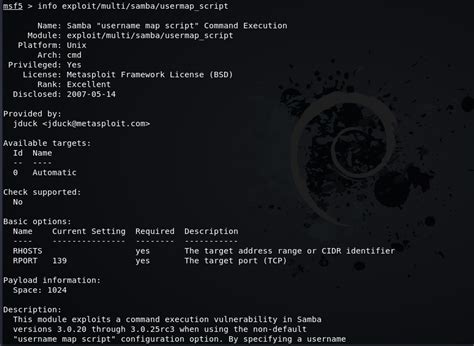 Metasploit Script 的图像结果