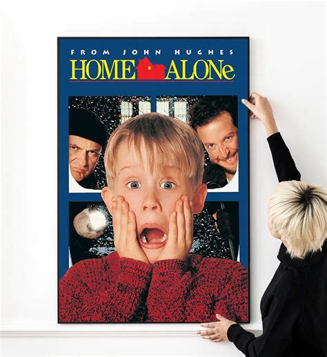 Home Alone Movie Poster High Quality Print Photo Wall Art Canvas Cloth ...