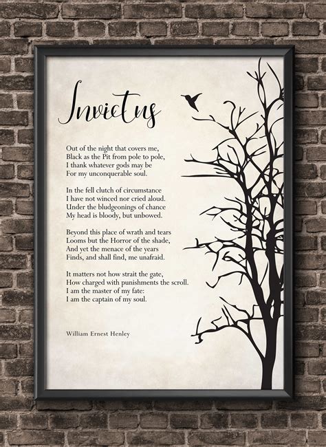 Invictus Poem By William Ernest Henley