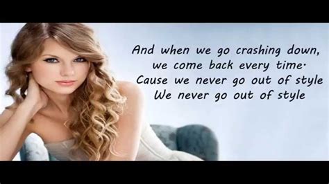 Taylor Swift - Style (Lyrics Pictures On Screen) (Subscribe And I Will ...