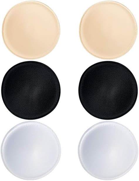 Buy Silovia 3 pairs Round Soft Bra Inserts Pads For Women Removable ...