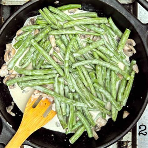 Skillet Green Bean Casserole - Camp.Grill.Eat.