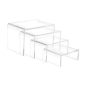 Lyla Acrylic Riser Display Shelf Clear Acrylic Riser Set for Mobile ...