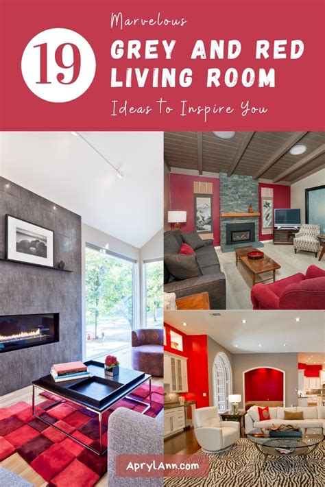 grey and red room ideas