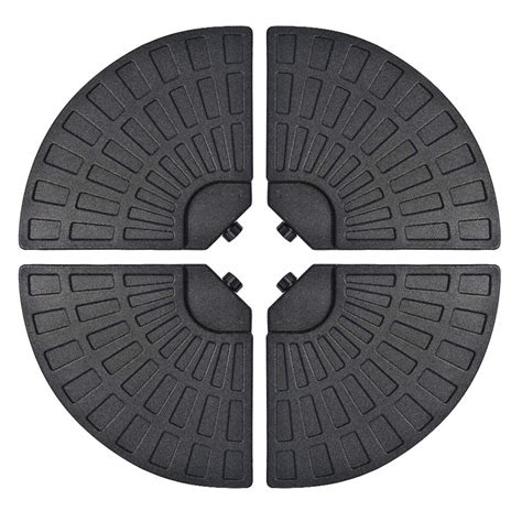 EliteShade 4PCS 160 LB Fan Shaped Water or Sand Filled Umbrella Base ...
