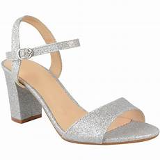 Bridal Shoes With Block Heel by Womens Low Block Heel Bridal Glitter Sandals Bridal Shoes With Block Heel