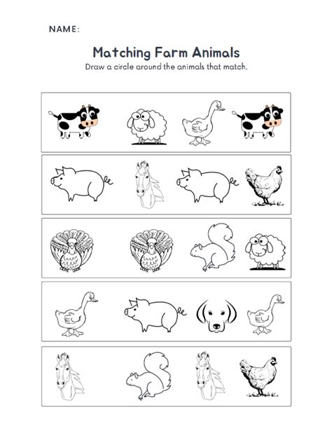 Animals Worksheet 的图像结果