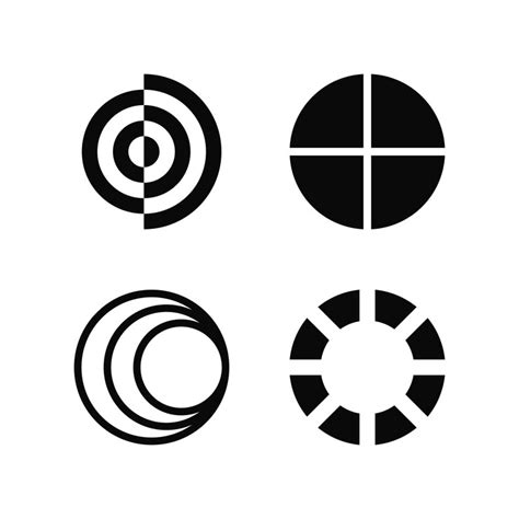 Set of modern line logo designs creative geometric shapes premium ...