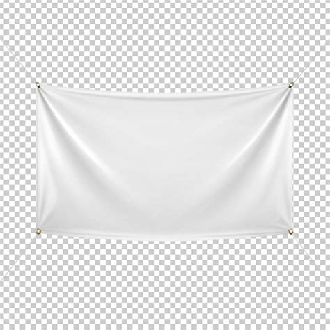 White canvas banner on transparent background | Premium AI-generated PSD