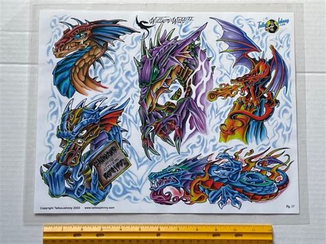 Vintage Art Tattoo Flash Sheet William Billy Webb II /T218 | eBay