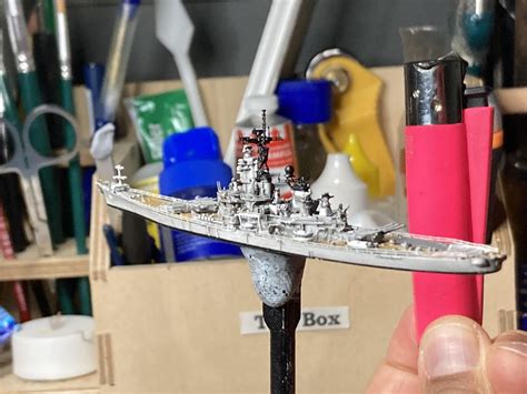 1/2000 Scale USS Iowa diorama with 9v LED’s, you’ll spend most your ...
