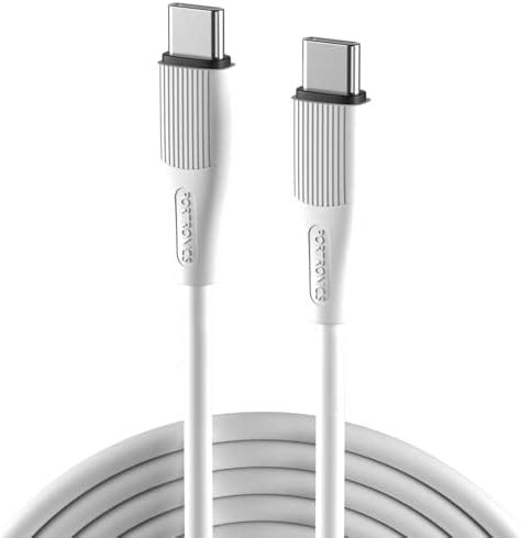 Portronics Konnect X 60W Type C to Type C Unbreakable Nylon Braided ...