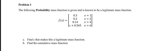 Example of Calculating Constant to Probability Mass Function That It Is Valid 的图像结果