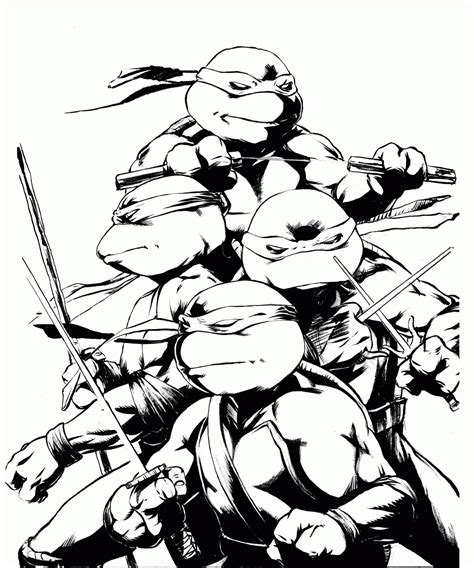 Teenage Mutant Ninja Turtles: Coloring Pages & Books - 100% FREE and ...