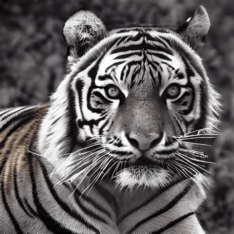 Timeless Majesty: Tiger Images Black and White