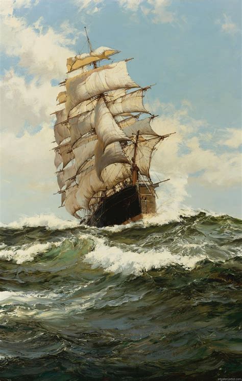 Montague Dawson | Sailing ships, Old sailing ships, Ship paintings