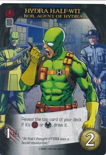 BOB, AGENT OF HYDRA Upper Deck Marvel Legendary DEADPOOL HYDRA HALF-WIT ...