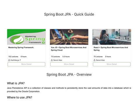 Image result for Spring Boot JPA Template