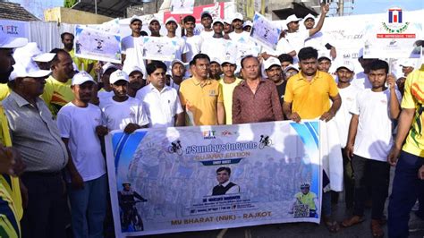 To champion cause of healthy lifestyle and clean air, Dr. Mansukh Mandaviya cycles in Rajkot ...