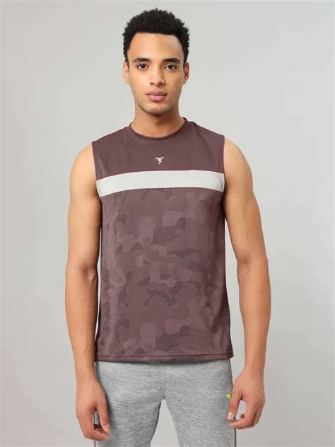 Men Slim Fit Crew Neck Innerwear Vest with Ventmesh