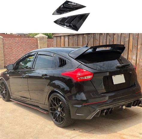 Compatible con Ford Focus ST RS MK3 Hatchback 2 piezas 2012 2013 2014 2015 2016 2017 2018 negro ...