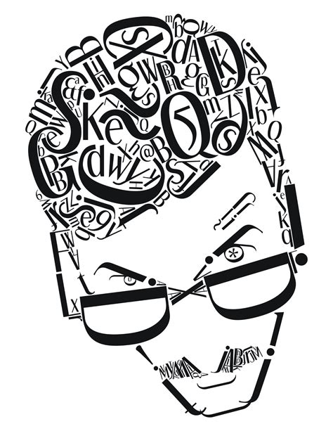 Typography Art Portrait