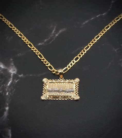 14k Gold Last Supper Pendant or Chain Set