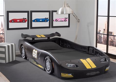 Turbo Race Car Twin Bed | Delta Children