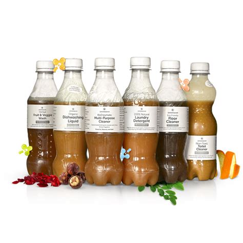 Eco Home Cleaners Trial Pack - 6 Bio Enzyme Based Natural Cleaners