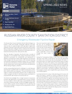 Fillable Online Sonoma County Water Agency - Russian River County ...