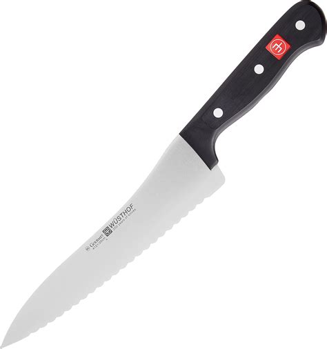 Amazon.com: WÜSTHOF Gourmet 8" Offset Deli Knife: Offset Serrated Knife ...
