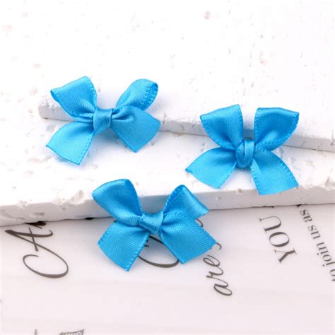 Dark Blue Ribbon 3cm bow mini hairpin (10 Pc Set Card packing ...
